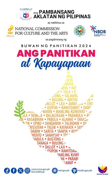 buwan ng wika slogan 2024|Buwan ng Panitikan 2024 – National Library of the Philippines.
